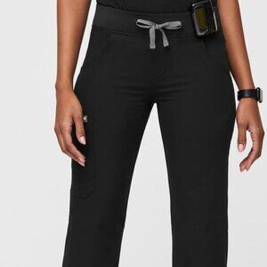 Figs kade cargo black scrub pants size XS